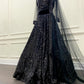 black sequins lehenga 