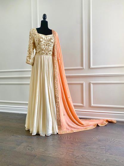 Hand Embroidery Anarkali 